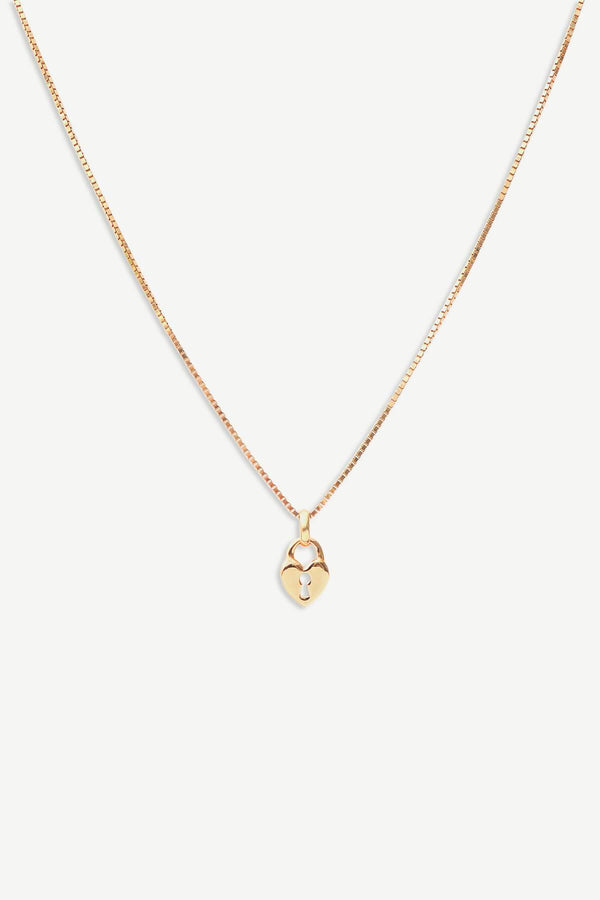Love Lock Necklace - Gold