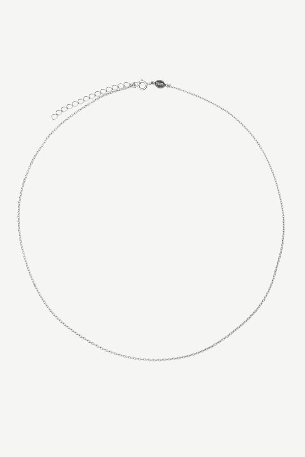 Minimal Base Chain 40 cm Necklace - Silver