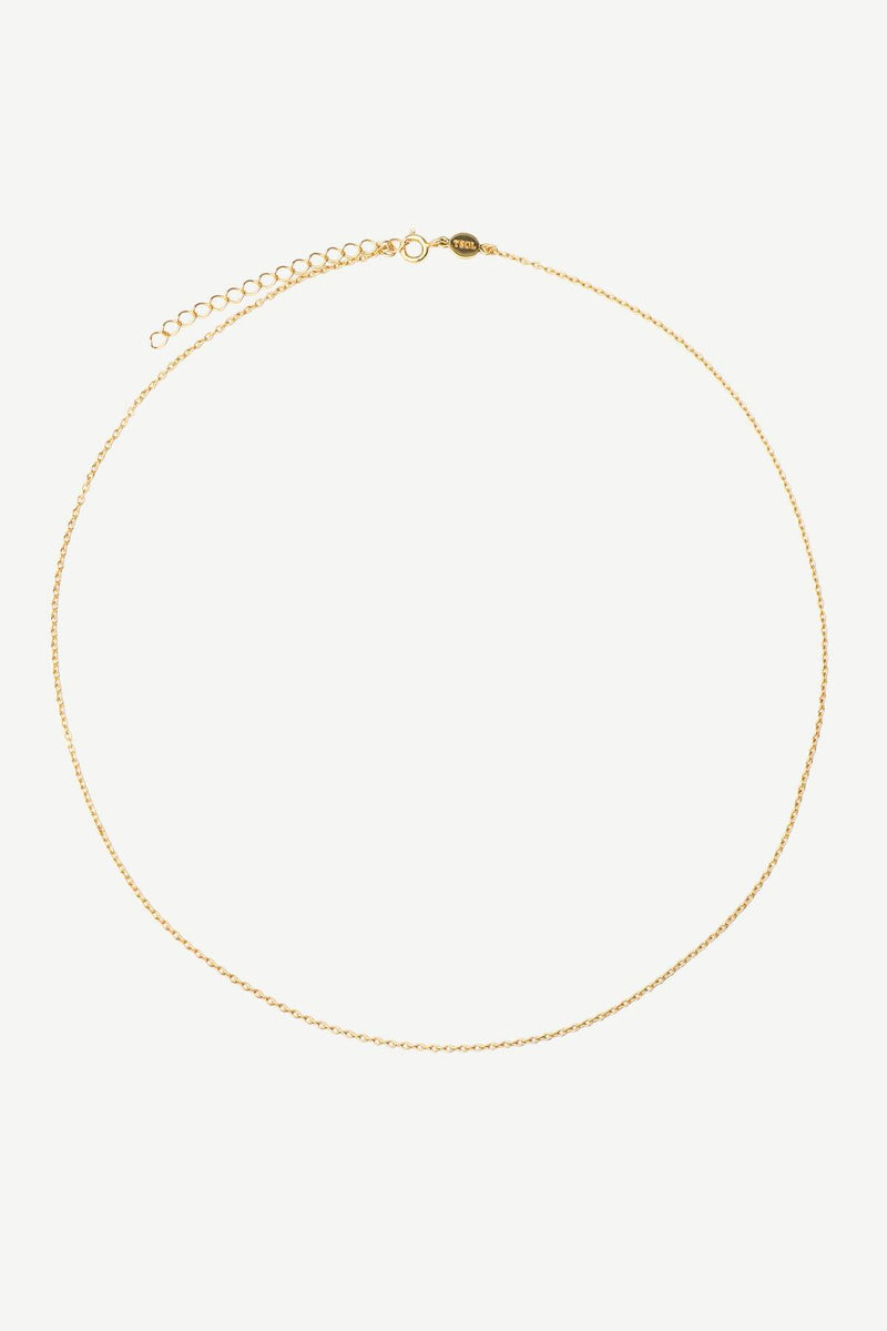 Minimal Base Chain Necklace 40 cm - Gold