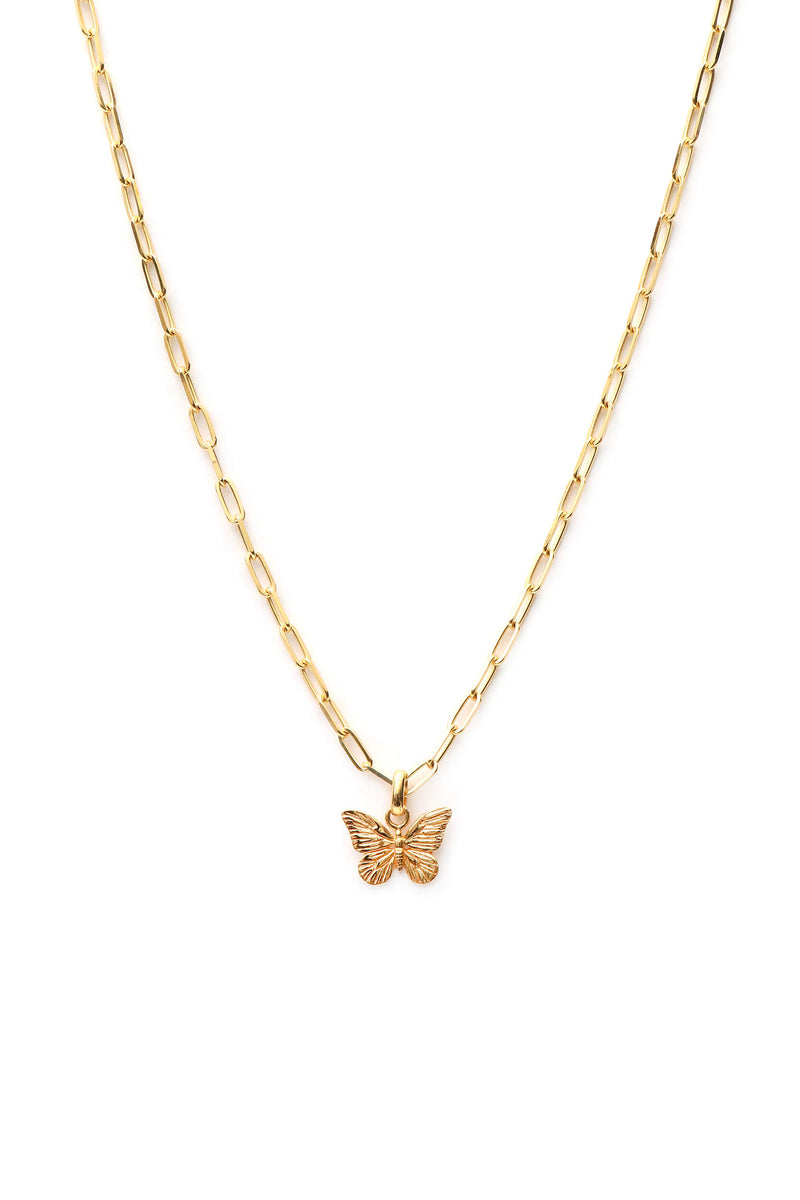 Butterfly Chunky Ketting - Goud