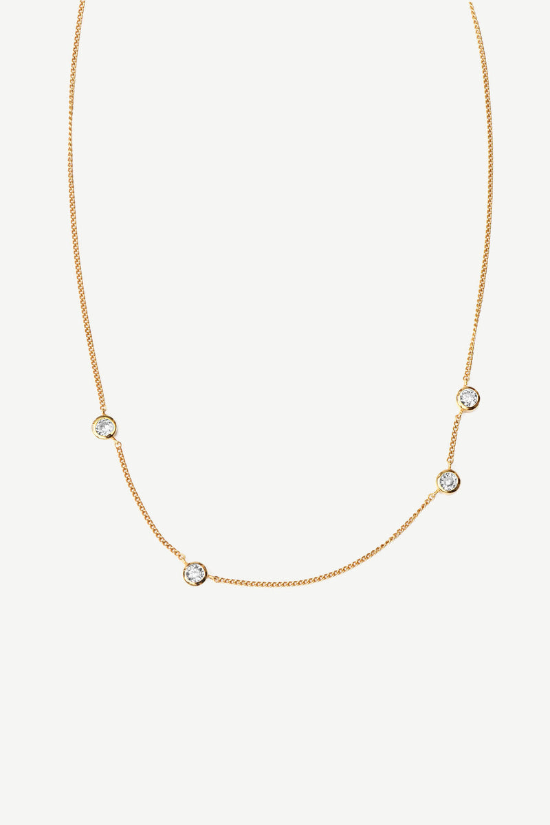 Dew Drops Amazon Necklace - Gold