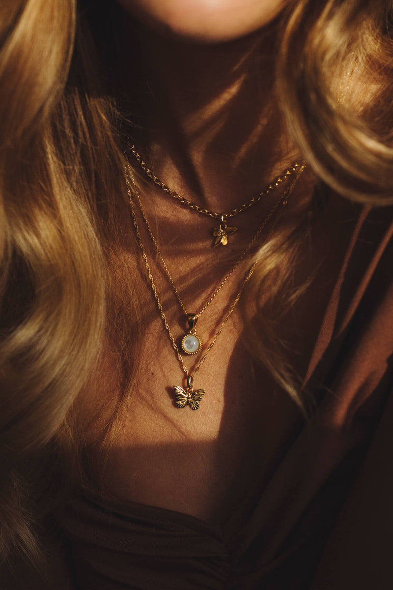 Butterfly Pendant - Gold