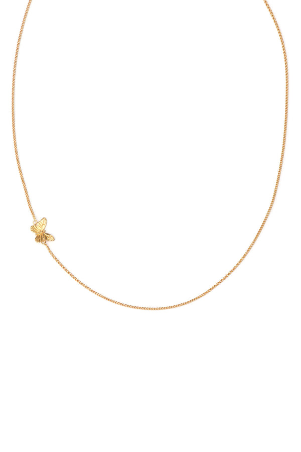 Minimal Chain Butterfly Ketting - Goud