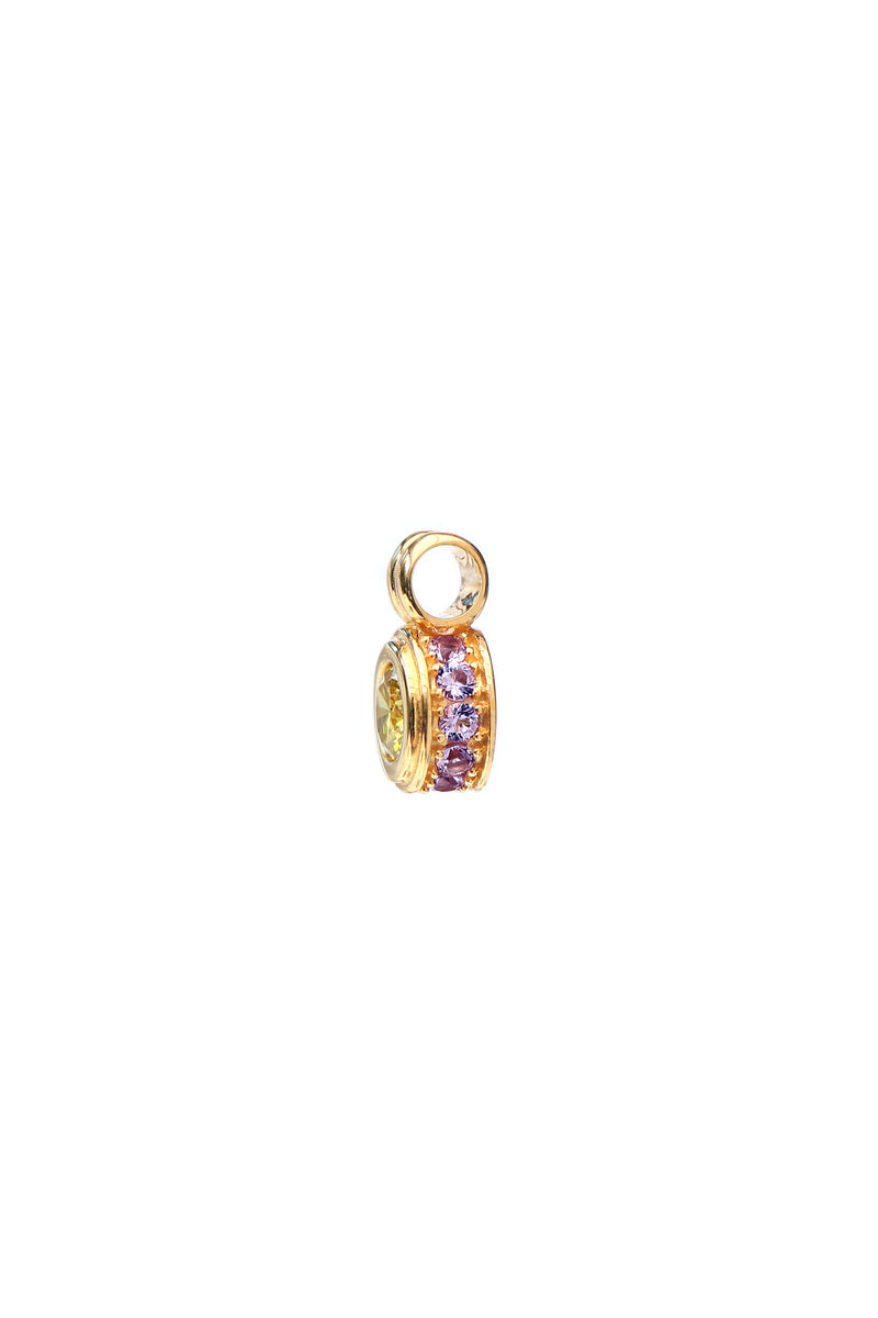 Green Bubble Pendant - Gold