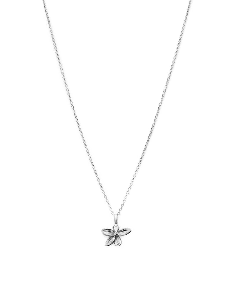 Orchid Pendant - Silver