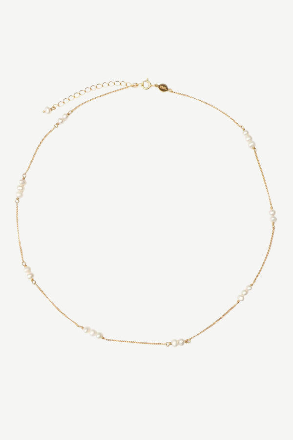 Organic Pearl Ketting - Goud