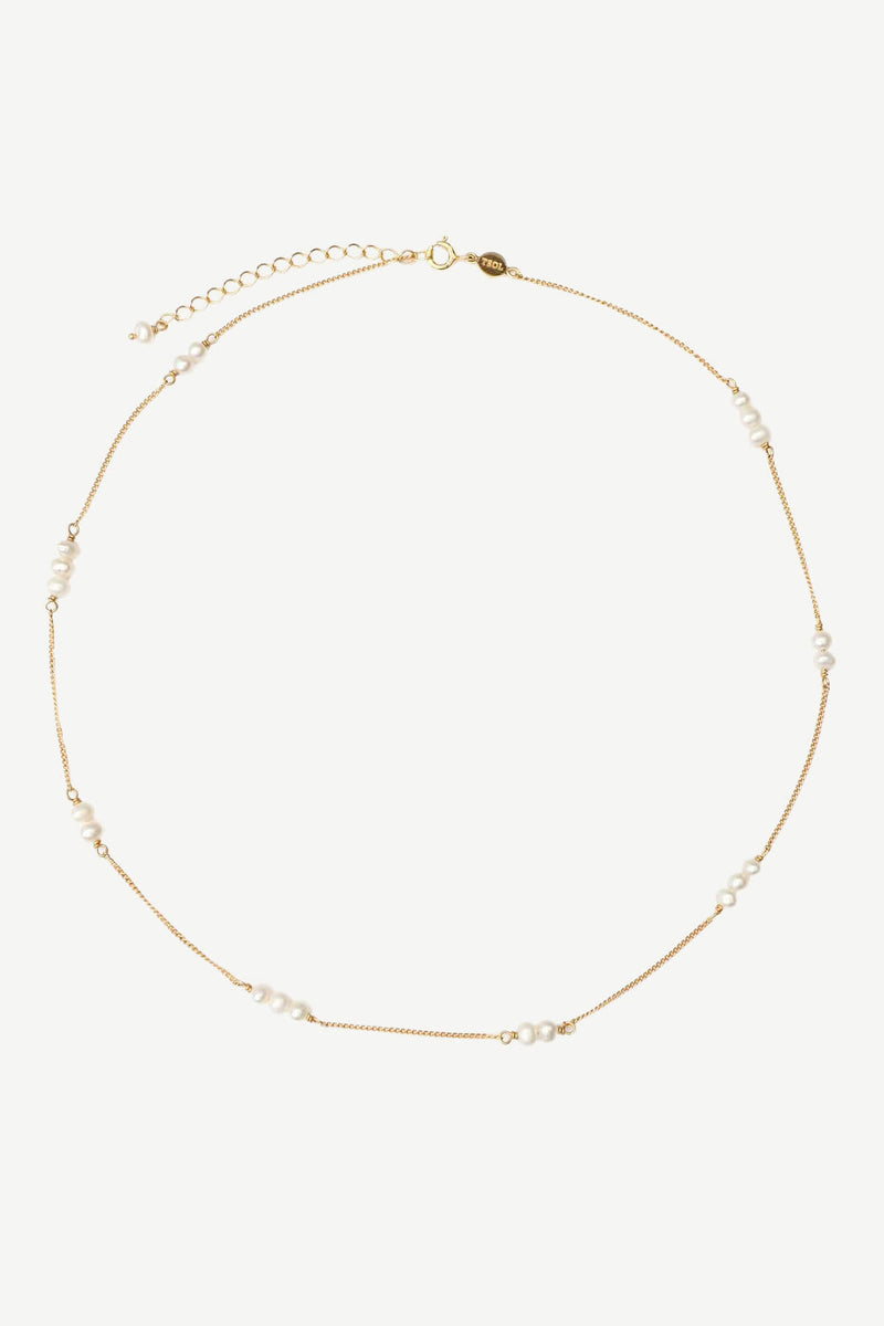 Organic Pearl Ketting - Goud