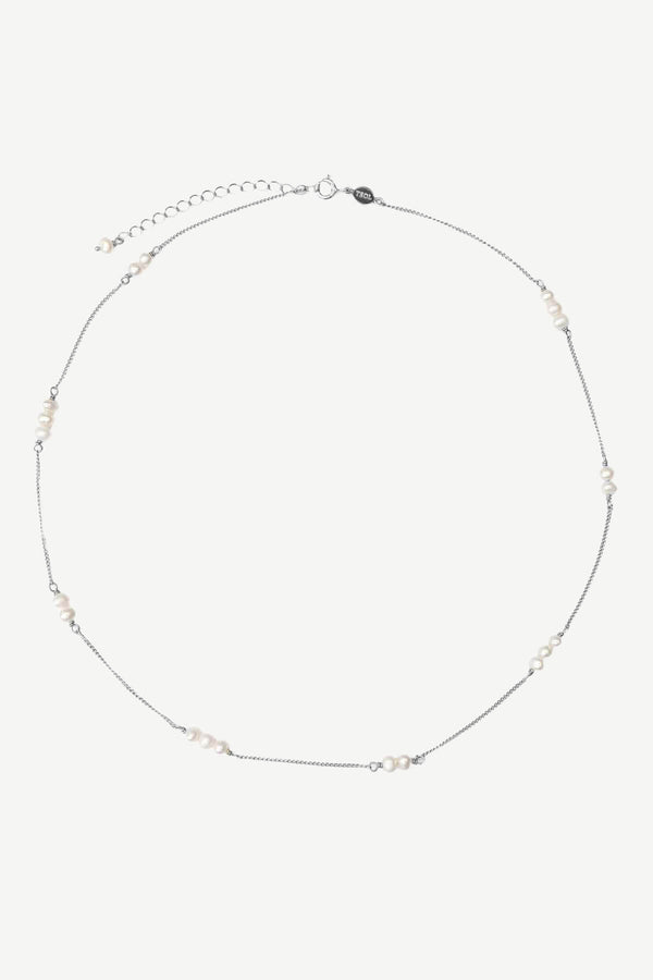 Organic Pearl Ketting - Zilver