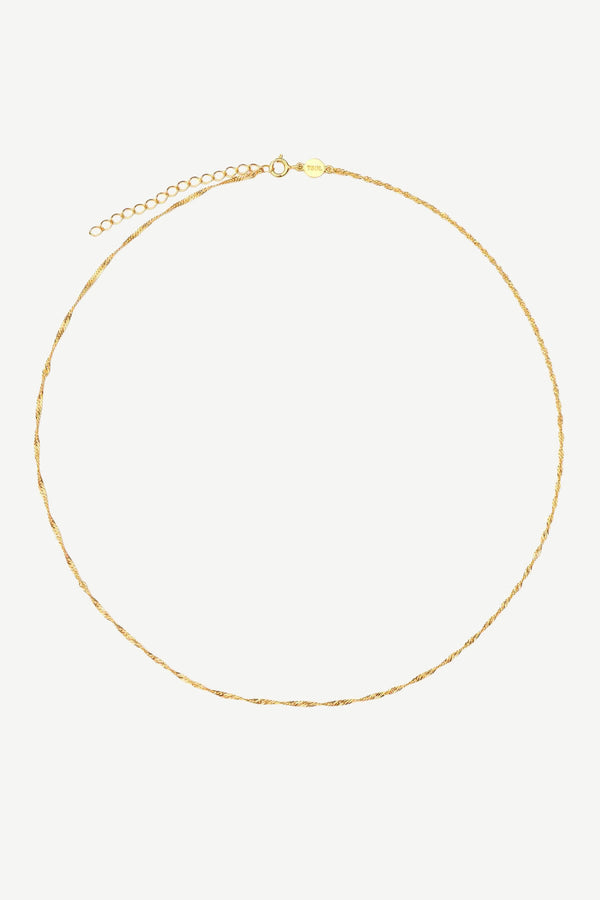 Twisted Base Chain 40 cm Ketting - Goud