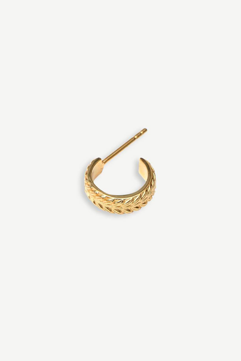 Liana Hoop Earring 12 mm - Gold