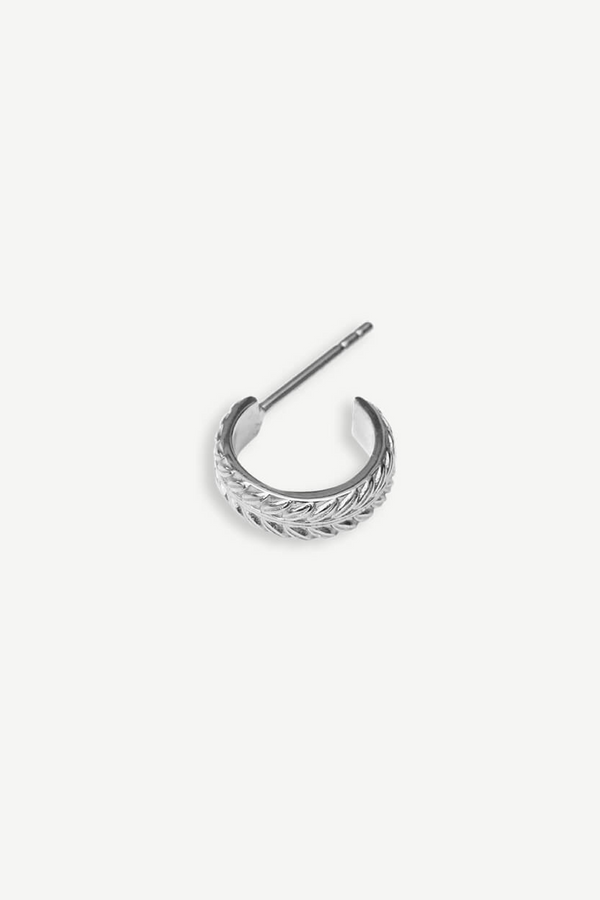 Liana Hoop Oorbel 12 mm - Zilver