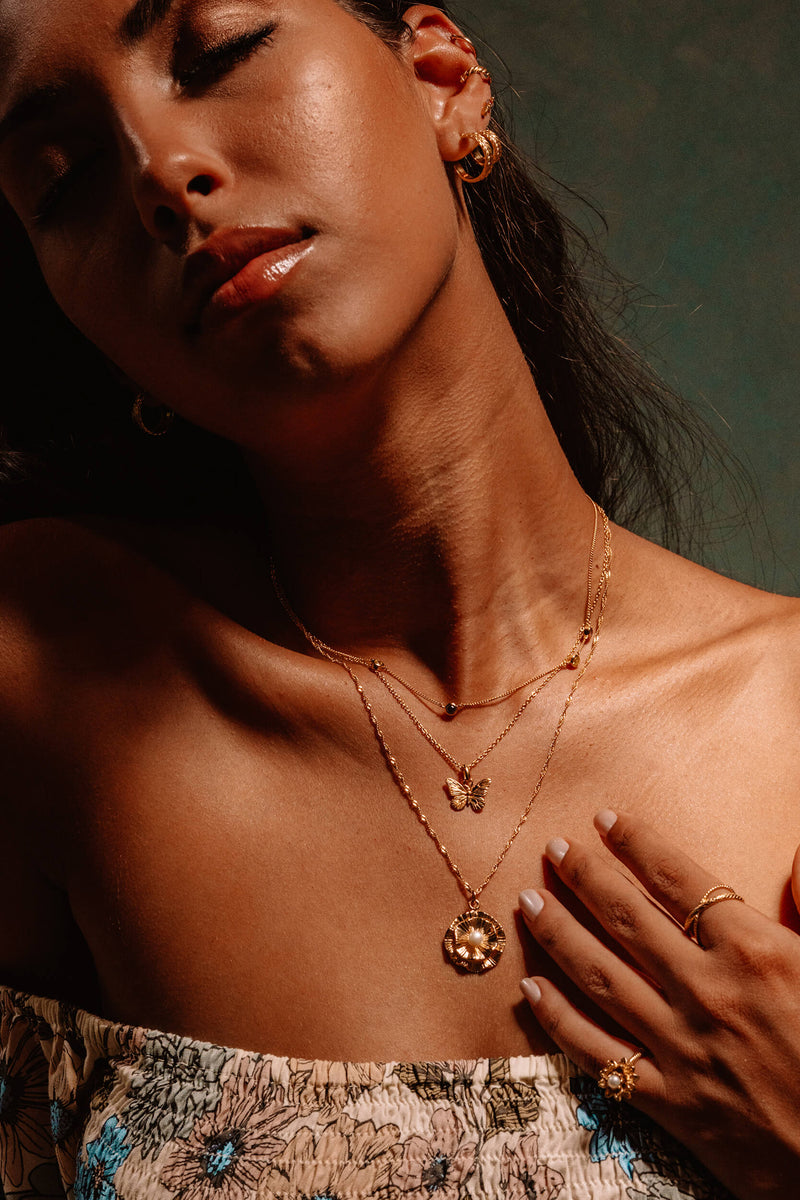 Butterfly Pendant - Gold