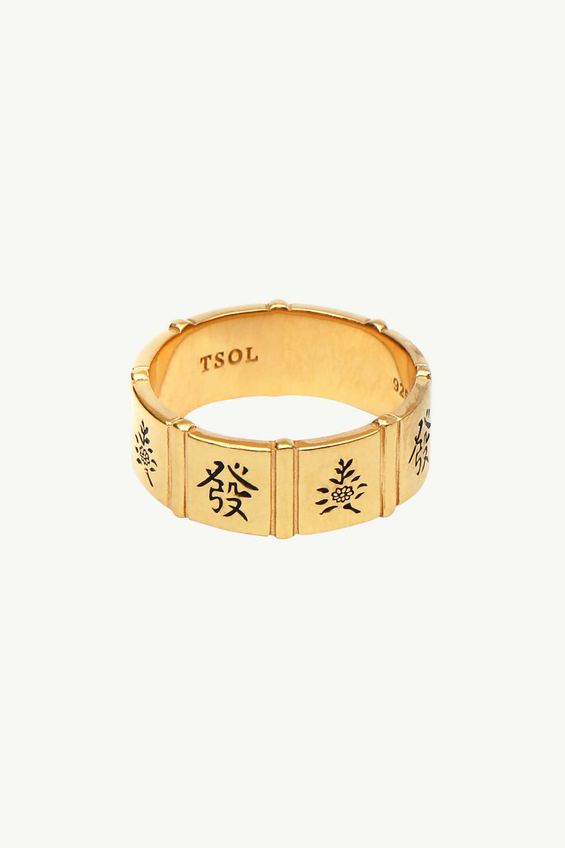 Mahjong Ring - Gold