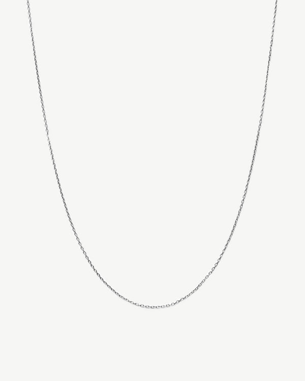 Minimal Base Chain Necklace 45 cm - Silver