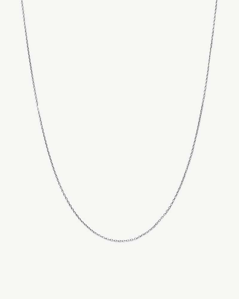 Minimal Base Chain Necklace 45 cm - Silver