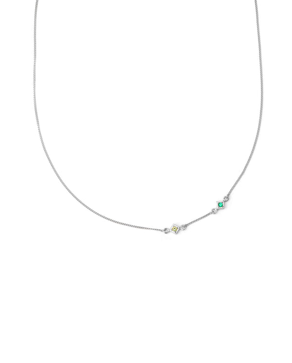minimalistische-ketting-zircon-emerald-zilver