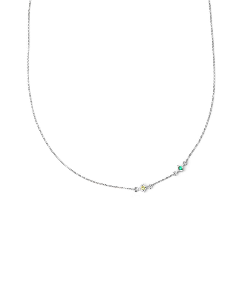 minimalistische-ketting-zircon-emerald-zilver