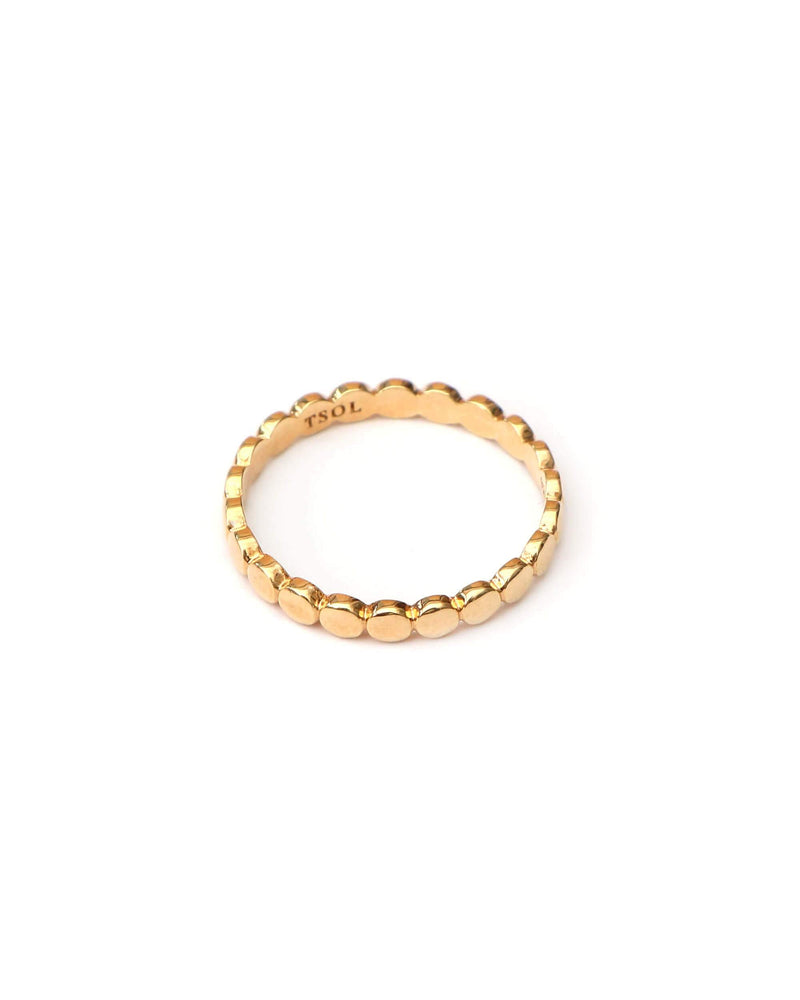 Closed Connected Circles Ring - Goud