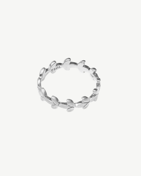 Tiny Leafs Ring - Zilver