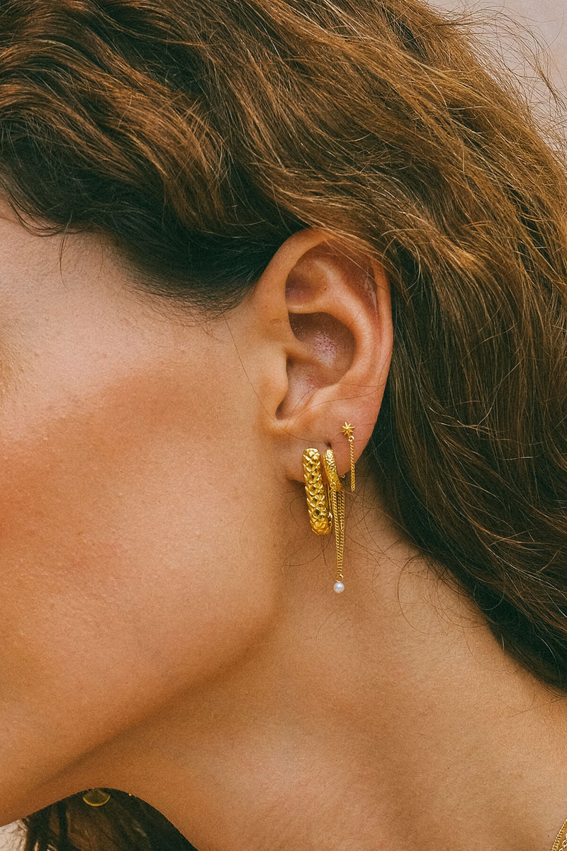 Nomad Oval Hoop - Goud