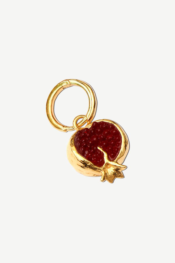 Pomegranate Hoop Oorbel - Goud