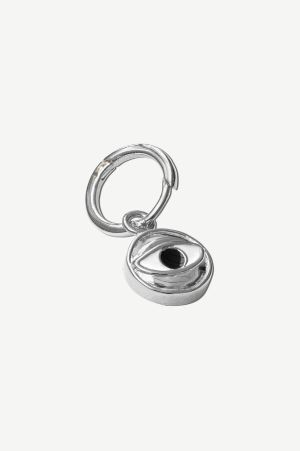 Evil Eye Bedel Hoop - Zilver