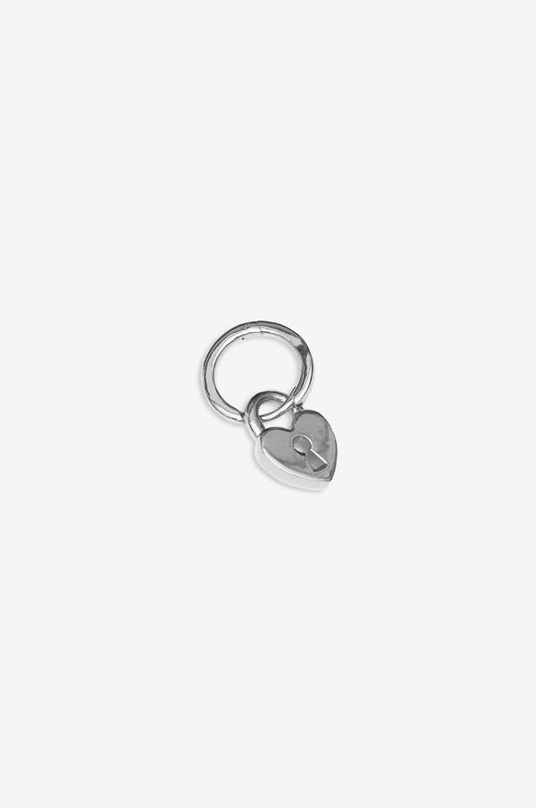 Love Lock Hoop Oorbel - Zilver