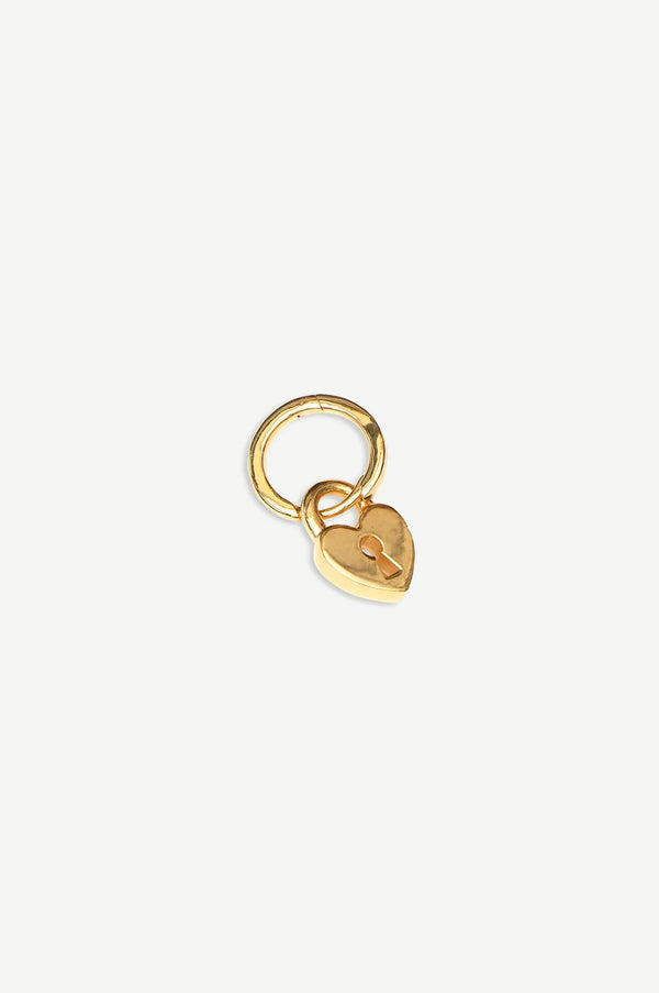 Love Lock Hoop Earring - Gold