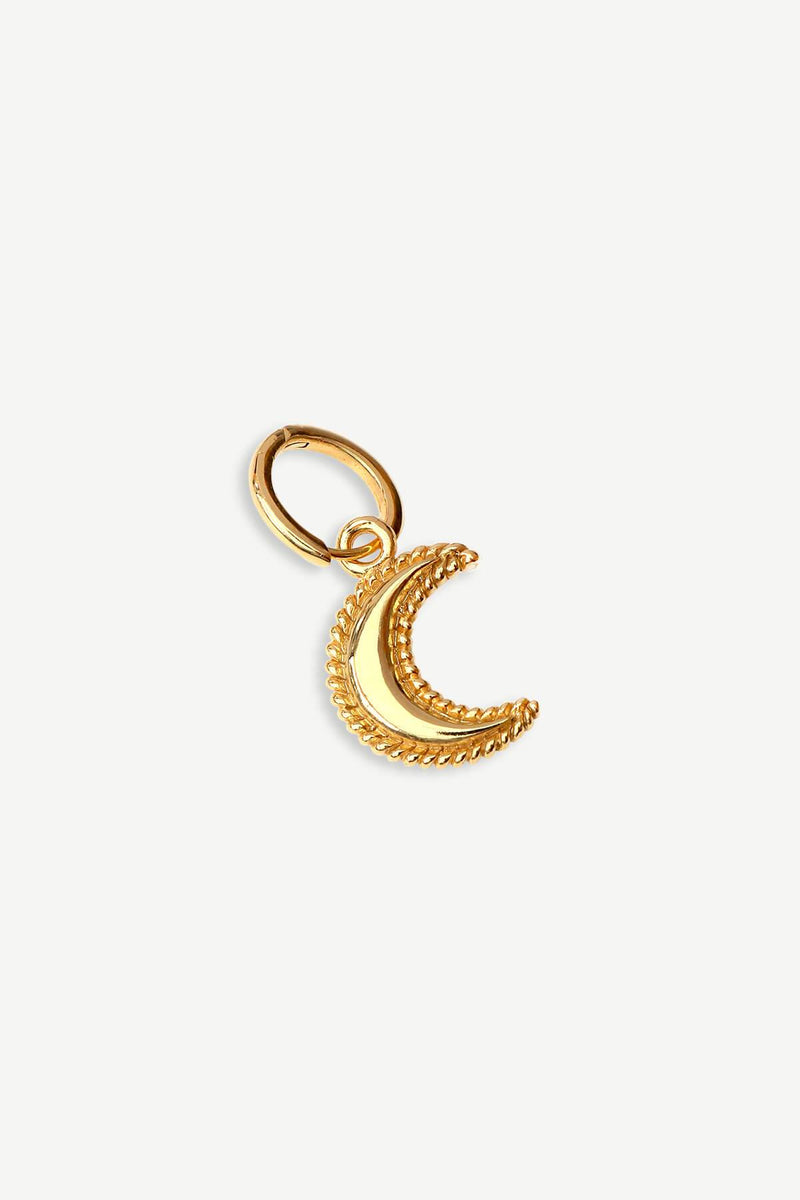 Crescent Moon Hoop Earring 1 piece - Gold