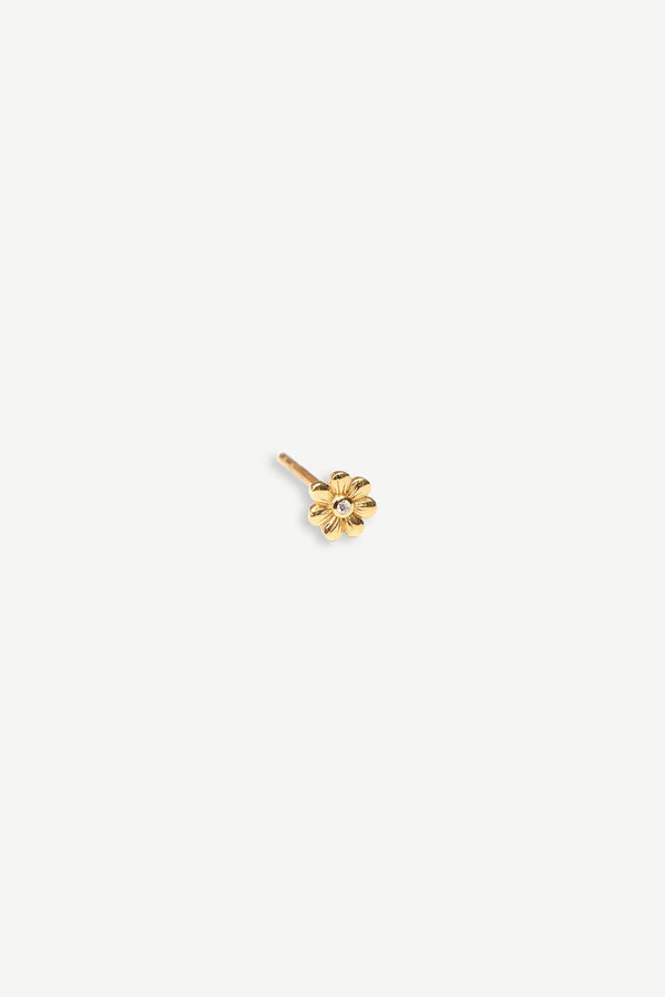 Flower Stud Earring - Gold