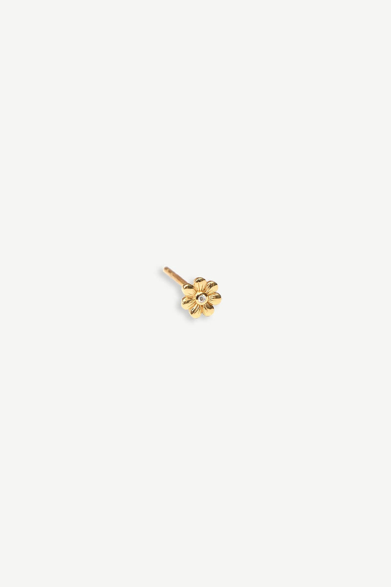 Flower Stud Earring - Gold