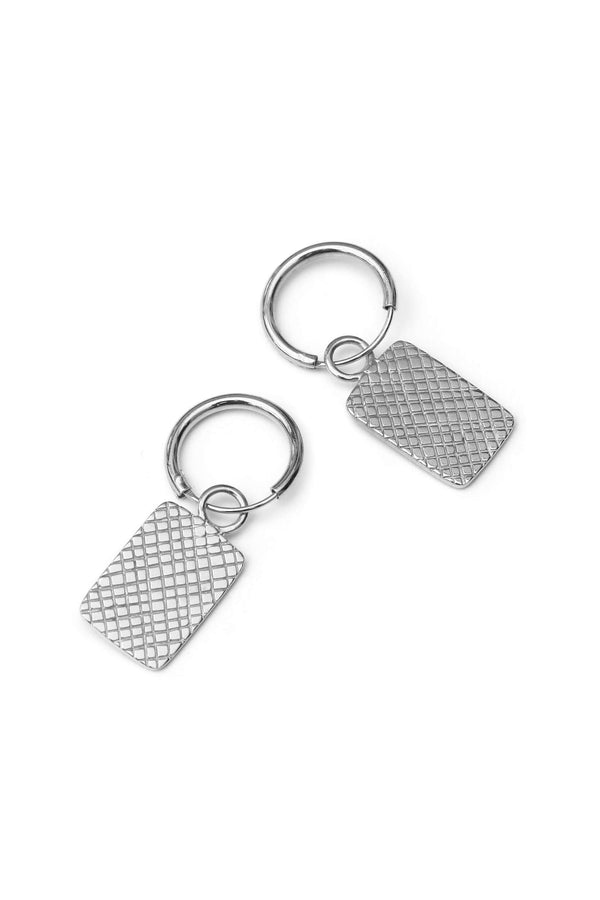 Serpent Hoops Earrings - Silver
