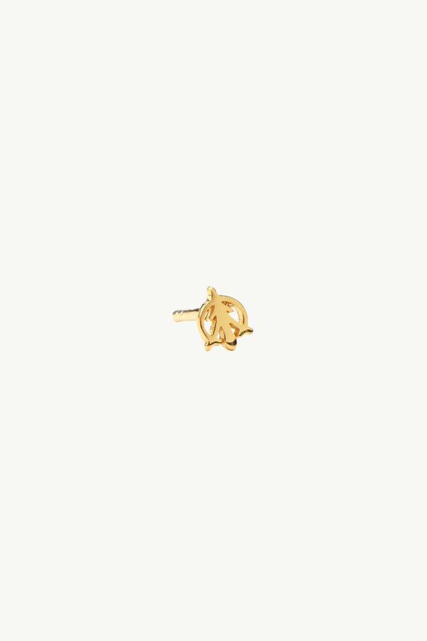 Ornamental Stud Oorbel - Goud