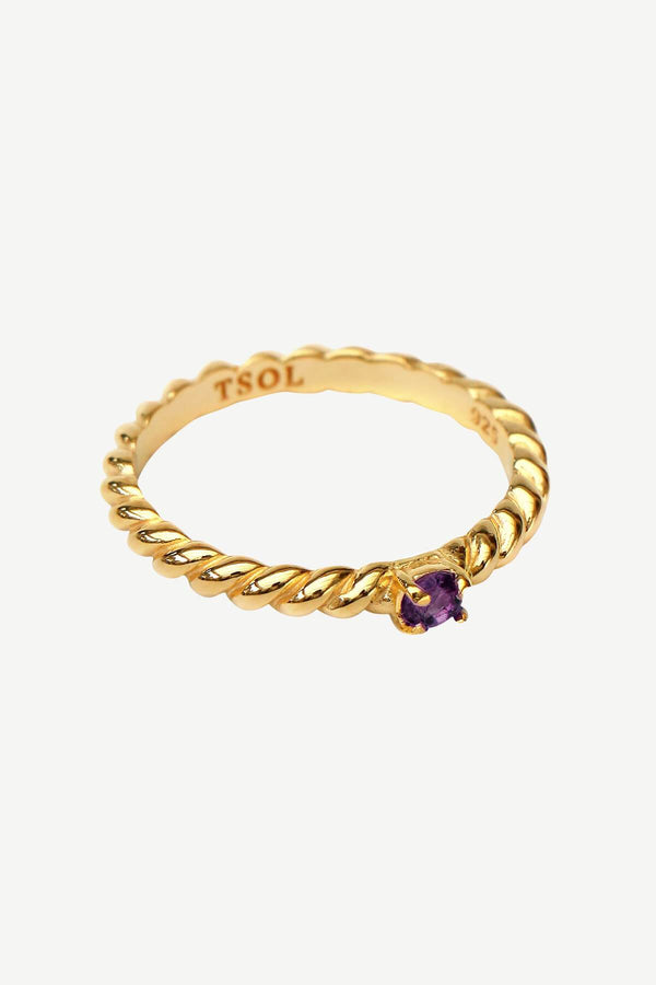 Birthstone Ring - February Amethyst