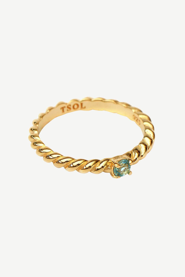 Birthstone Ring - December Blue Topaz