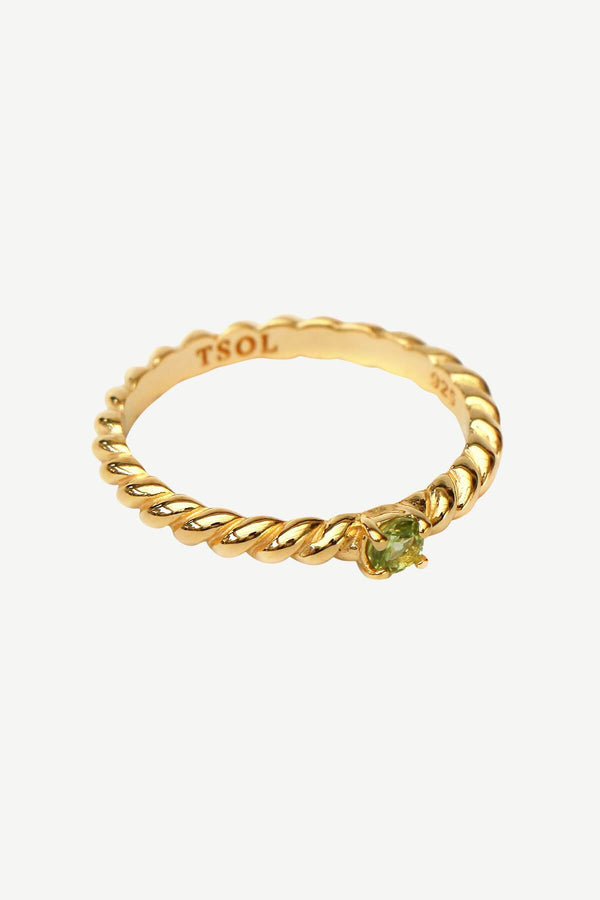 Birthstone Ring - August Peridot