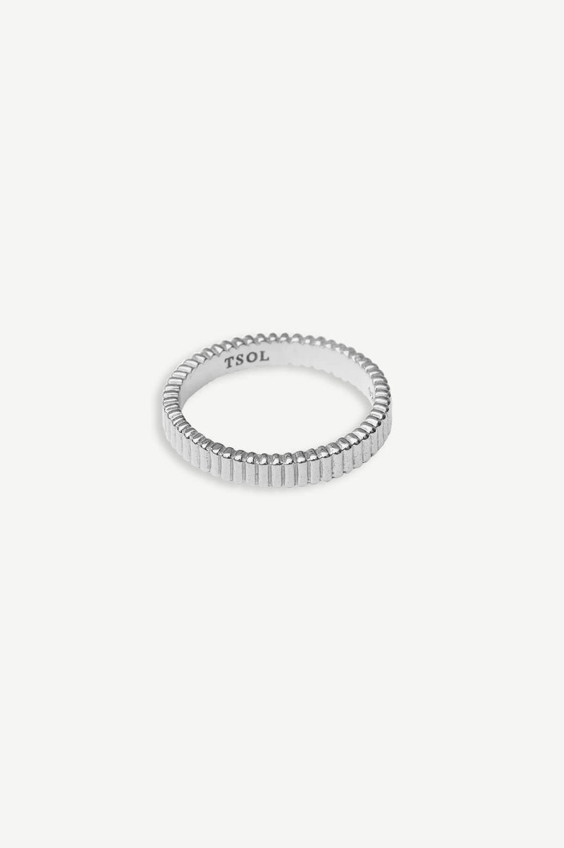 Bamboo Sticks Ring - Silver