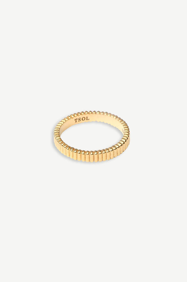 Bamboo Sticks Ring - Goud