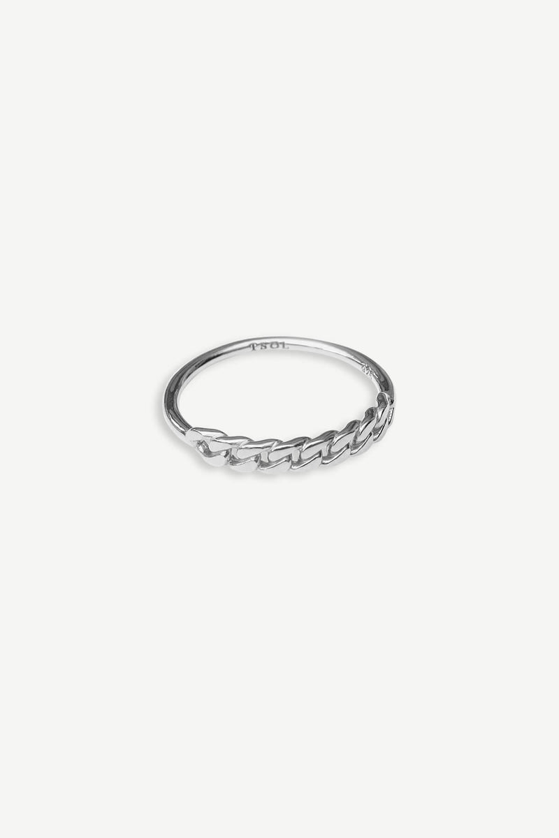 Delicate Chain Ring - Silver