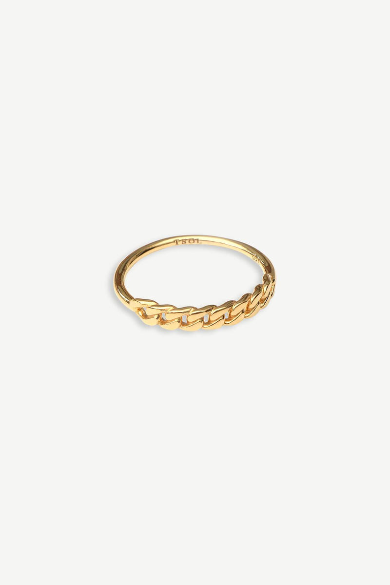 Delicate Chain Ring - Gold