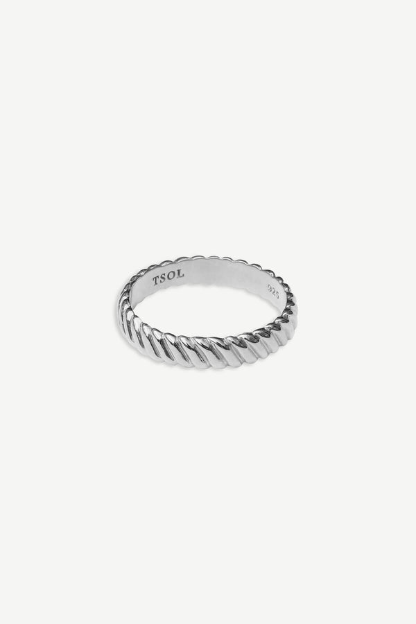 Twisted Mood Ring - Silver