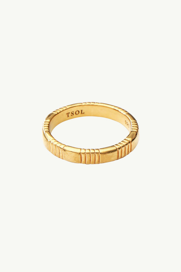 Stepping Stones Ring - Goud