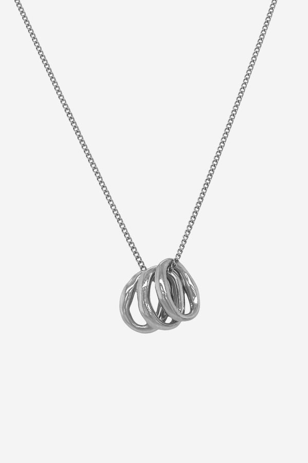 Three Is A Charm Ketting - Zilver