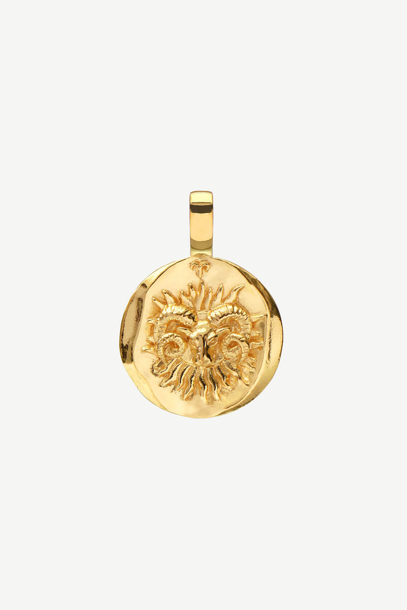 Zodiac Charm Aries - Gold