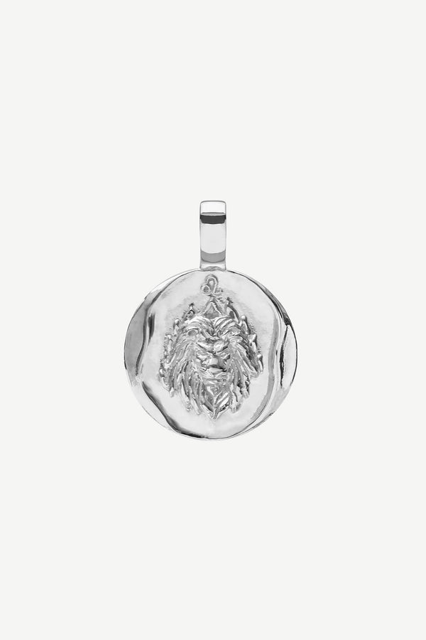 Zodiac Charm Lion - Silver